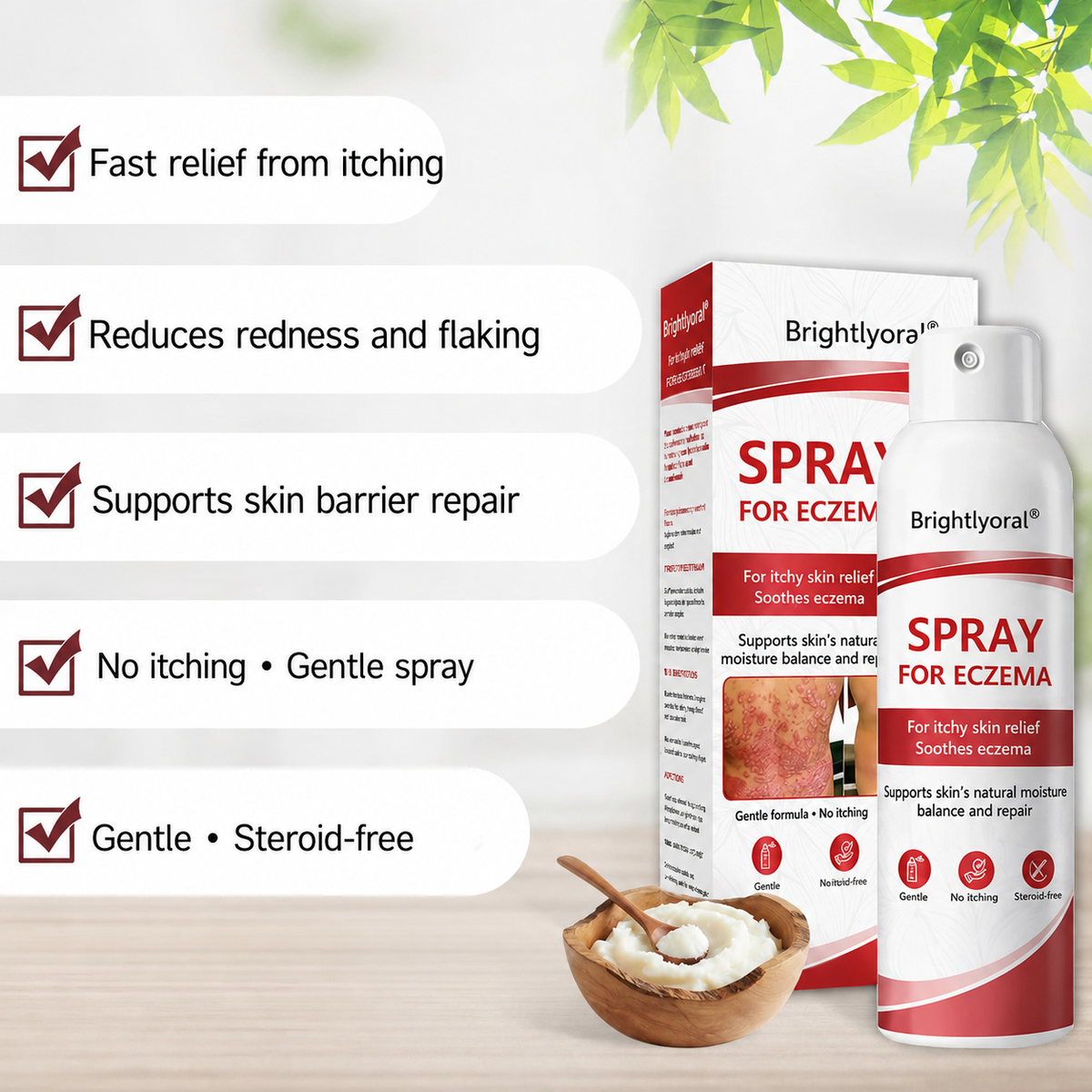 🔴Brightlyoral® Beef Tallow Spray for itchy—flaking skin associated with psoriasis🐓 — image 7