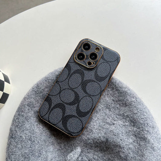 Classic iPhone Case Leather Black