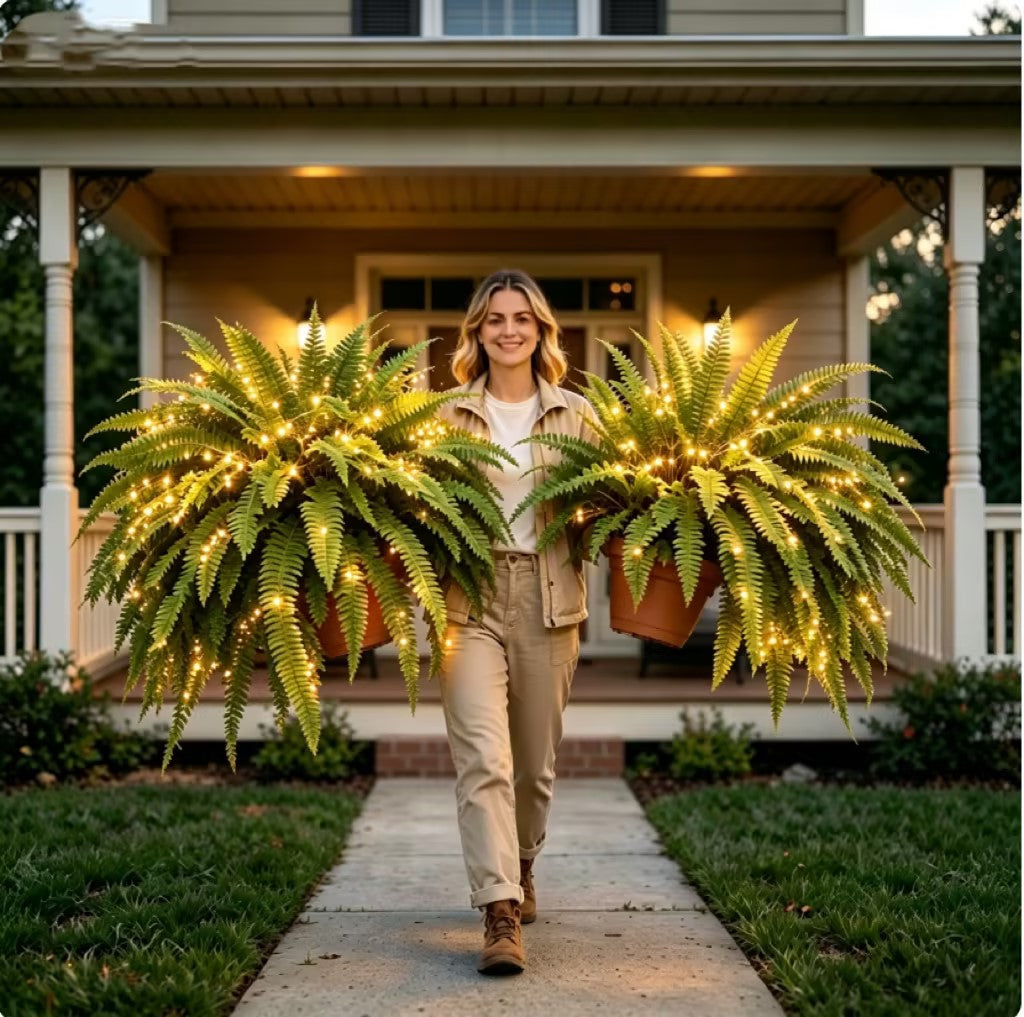 💛Glowing Boston Ferns with Lights – 🌿 Zero Watering, Zero Maintenance — image 11