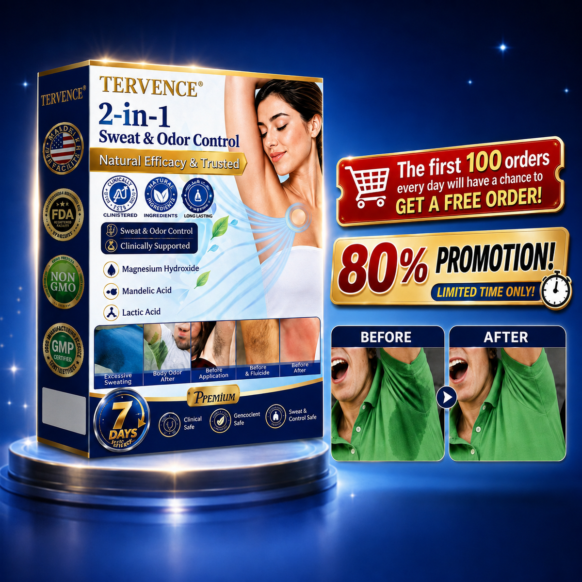 TERVENCE® 2-in-1 Advanced Sweat Control & Deodorant Microneedle Patches — image 2
