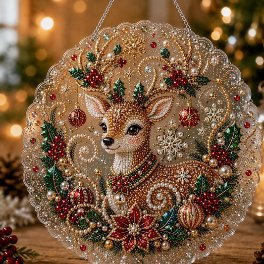 🎄 LAST DAY 49% OFF – ✨ Christmas Pearl Diamond Art Hanging Ornament Kit — image 2