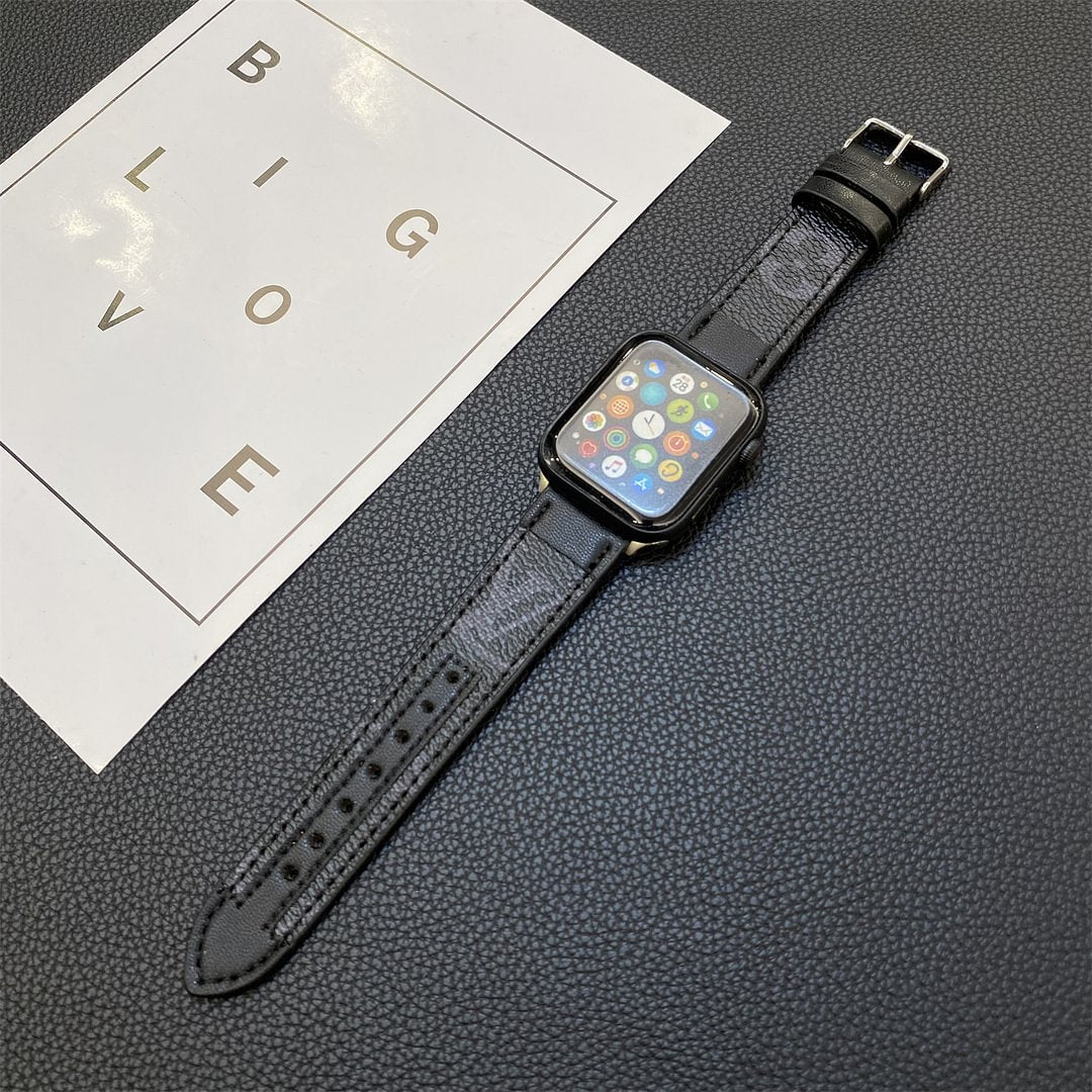 APPLE WATCH STRAP STITCHING MONOGRAM LEATHER
