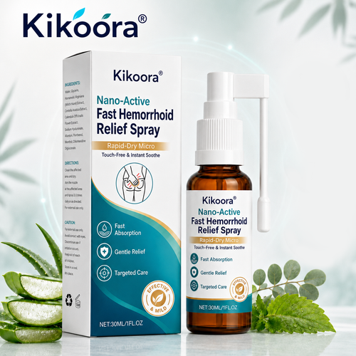 🌿👨 ⚕️Kikoora® Nano-Active Fast Hemorrhoid Relief Spray | Rapid-Dry Micro-Mist with Essential Oils, Touch-Free & Instant Sooth — image 1