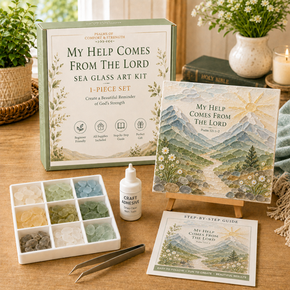 ✝️ Psalms of Comfort & Strength Sea Glass Art Kit — image 4