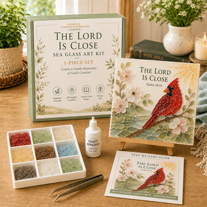 ✝️ Psalms of Comfort & Strength Sea Glass Art Kit — image 5