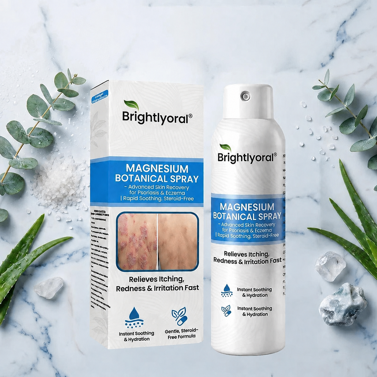 ✨Brightlyoral® Magnesium Botanical Spray – Advanced Skin Recovery for Psoriasis & Eczema | Rapid Soothing, Steroid-Free — image 1