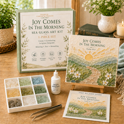 ✝️ Psalms of Comfort & Strength Sea Glass Art Kit — image 9