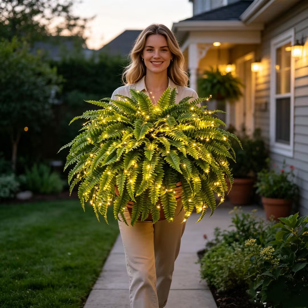 💛Glowing Boston Ferns with Lights – 🌿 Zero Watering, Zero Maintenance — image 14