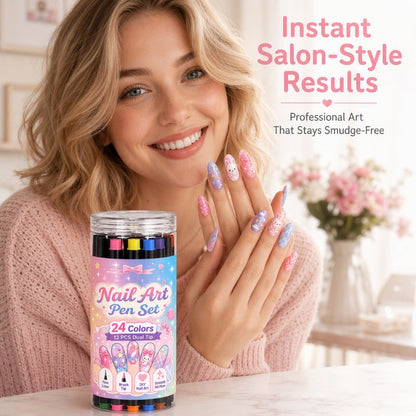 💅 LIMITED‐TIME 50% OFF! 💥 24 Colors Dual Ended Nail Art Pens Set – Creative, Salon‐Quality, Easy DIY ✨ — image 4