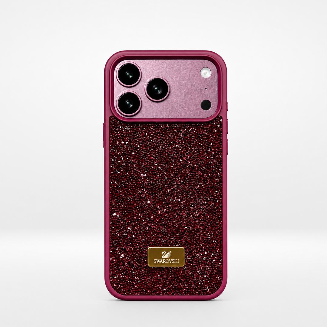 Full Rhinestone Metal Protective iPhone Case for Everyday Use