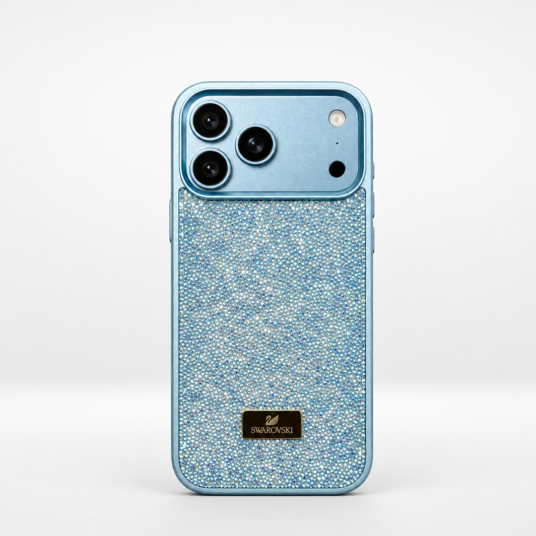 Full Rhinestone Metal Protective iPhone Case for Everyday Use