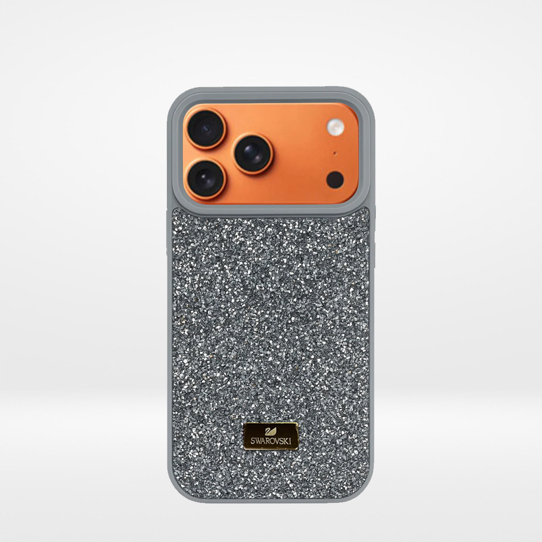 Full Rhinestone Metal Protective iPhone Case for Everyday Use